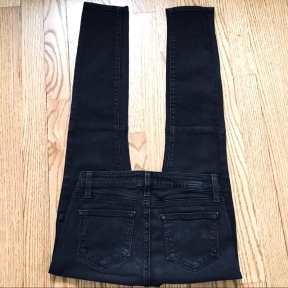 Paige Low Waist Deep Black Skinny Jeans Size 25 - Picture 4 of 15